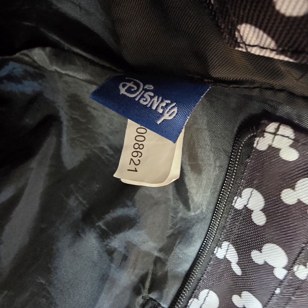 Disney Black and White Mickey Mouse Tote Very Clean Vacation Zip Top Cruise - Picture 4 of 8